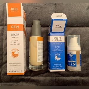 REN Glow and Protect Serum and Active 7 Eye Gel